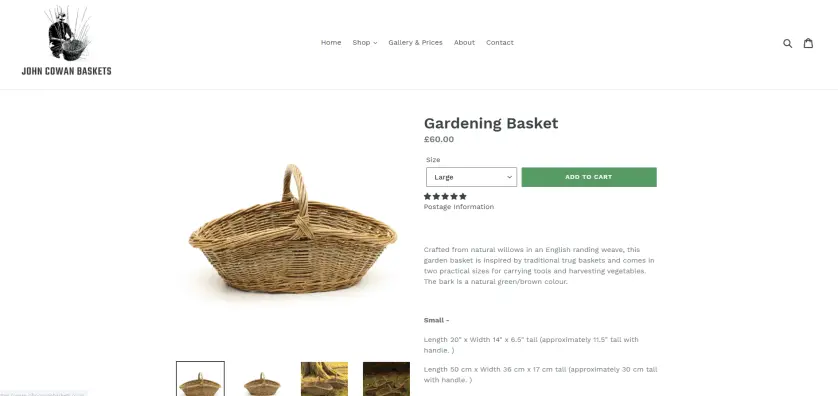 John Cowan Basket