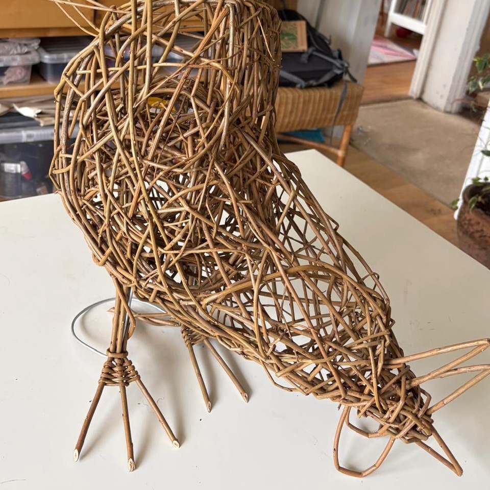 Hen willow sculpture